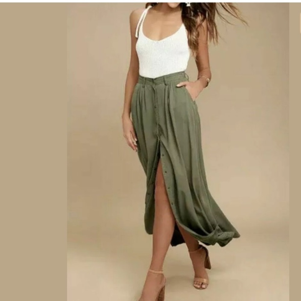 Pistola army green skirt